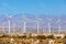 Windmills turbines for electric power production, Palm Sprigs, California. Simple of clean energy