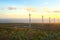 Windmills at wind farm in Chile