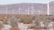 Windmills on wind farm, wind mill energy generators. Desert windfarm, USA.