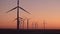Windmills, Wind Turbines, Green Electricity Industry, Energy Crisis, Agriculture Wheat Field Generator Power