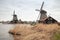 Windmills on the Zaan river coast, Holland