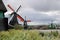 Windmills of Zaanse Schans, near Amsterdam. The structures were