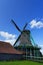 Windmills of Zaanse Schans in Zaandem, Holland.