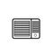 Window air conditioner icon