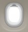 Window of airplane isolated with clipping path