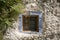 Window of an ancient troglodyte cave house