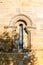 Window in the apse of a Romanesque church