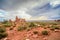 Window Arch in the Arches National Park Desert in Moab, Utah