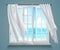 Window With Billowing White Curtains