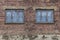 Window and brick shade at Auschwitz Concentration Camp and death camp