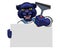 Window Cleaner Panther Car Wash Cleaning Mascot