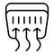 Window coolant icon outline vector. Engine water