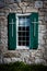 Window Detail in Country Stone Church