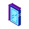 Window dimensions isometric icon vector illustration