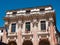 Window and doors of the old city building. Italy Vicenza