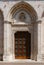 Window and doors of the old city building. Italy Vicenza