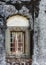 Window frame on Mausoleum at Raja Tomb domain, Madikeri India.