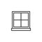 Window frame outline icon