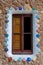 Window at ginger house in Park Guell at Barcelona
