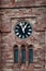 Window and a large clock