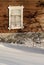 Window of an log house