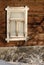 Window of an log house