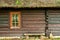 Window of a old wooden cottage