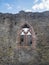 Window in one of the walls at Conwy Castle, Wales