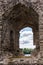 Window in the ruins of Koknese Castle Latvia