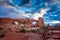 The window section, north and south window arch in the Arches National Park