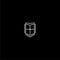 Window security logo icon isolated on dark background
