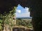 Window to nature at Beeston castle