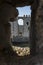 Window view of the Methoni Venetian Fortress in the Peloponnese, Messenia, Greece