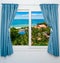 Window view resort tropics