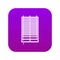 Window with wooden jalousie icon digital purple