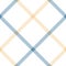 Windowpane pattern spring in blue, yellow, white. Herringbone textured seamless tattersall tartan light check plaid graphic.