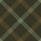 Windowpane plaid pattern autumn in green and brown. Herringbone textured dark seamless vector check art for skirt, flannel shirt.