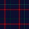 Windowpane plaid pattern Christmas in red, green, navy blue. Seamless dark herringbone textured background vector graphic.