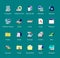 Windows 98 icons pack. Old computer icon set. PNG my computer shortcuts.