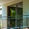 Windows and balcony, modern apartment house