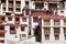 Windows of budhist monastery Rhizong, Ladakh, India