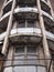 Windows in a derelict office building