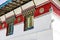 Windows detail of Tibetan Buddhism Temple in Sikkim, India