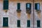 Windows, Garbatella, Rome, Italy