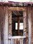 Windows in the ghost town of Ironton, Colorado