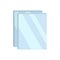 Windows glass icon flat isolated vector