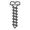 Windows instalation screwdriver icon, outline style