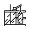 windows installation line icon vector illustration