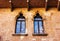 The windows of Juliet\'s house in Verona