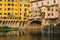 Windows over the Ponte Vechio bridge in Florence
